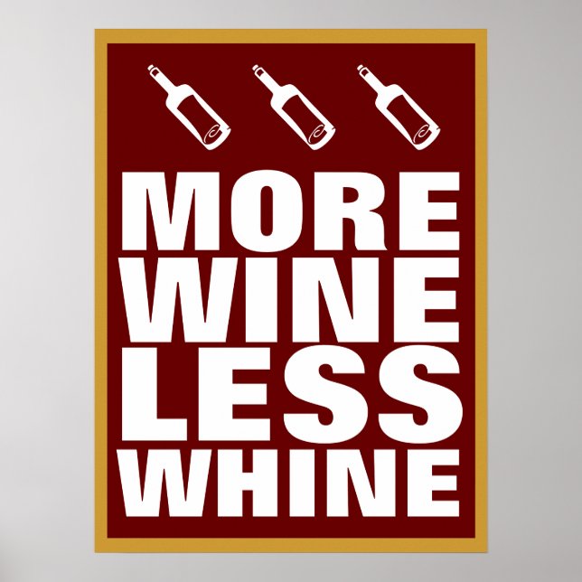 Poster Plus de vin (Devant)