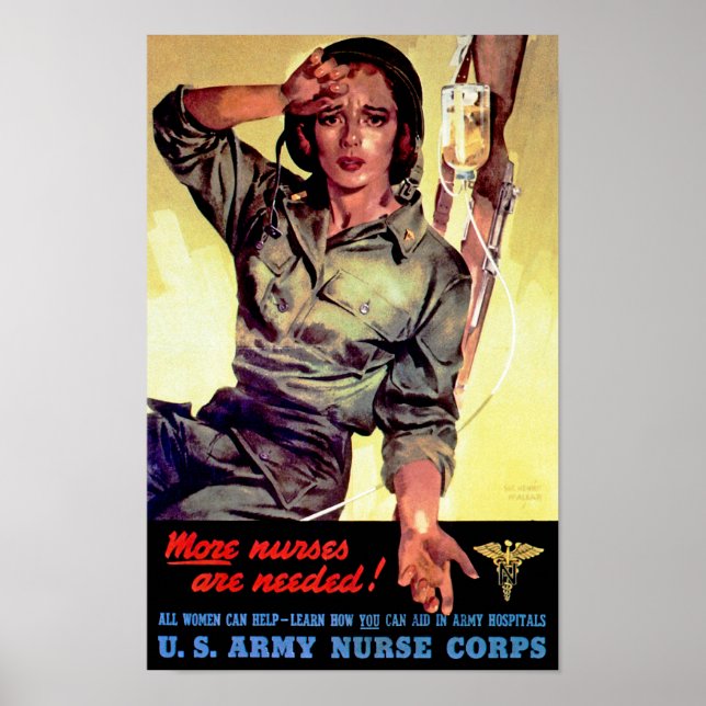 Poster Plus d'infirmières nécessaires (Devant)