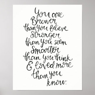 Poster Plus fort, plus intelligent, plus courageux et aim