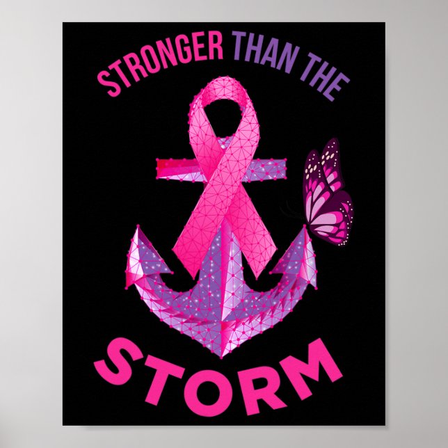 Poster Plus Forte Que La Tempête Combattre Le Ruban Cance (Devant)