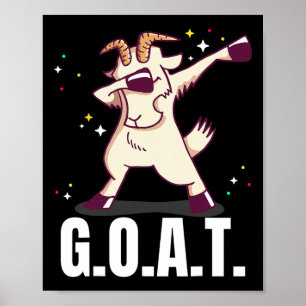 Poster Plus grand de tous les temps G.o.a.t. Funny Chèvre