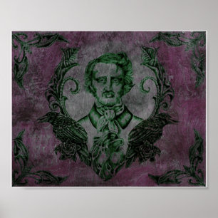 Poster Plus jamais en violet
