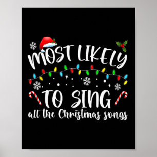Poster Plus susceptible de chanter toutes les chansons de