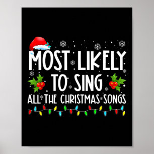 Poster Plus susceptible de chanter toutes les chansons de