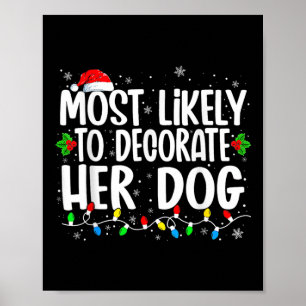 Poster Plus Susceptible de Décorer le Pull de Noël de sa
