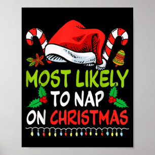 Poster Plus susceptible de faire la sieste lors d'un Noël