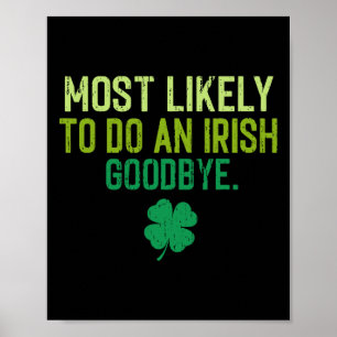 Poster Plus susceptible de faire un au revoir à l'irlanda