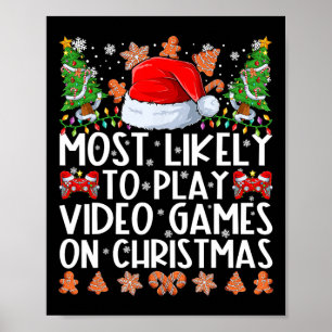 Poster Plus susceptible de jouer aux jeux vidéo sur les F