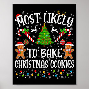 Poster Plus susceptible de préparer des biscuits de Noël