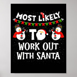 Poster Plus susceptible de s'entraîner avec le Noël de fa