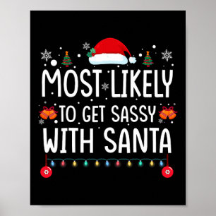 Poster Plus susceptible d'obtenir Sy avec Santa Fun Famil