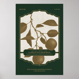 POSTER PLUS TARD, IL PORTERA DES FRUITS