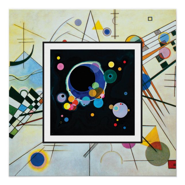 Poster Plusieurs cercles dans la composition VIII par Kan (Devant)