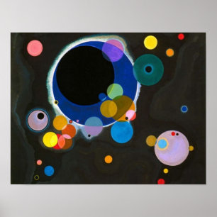 Poster Plusieurs cercles de Wassili Kandinsky