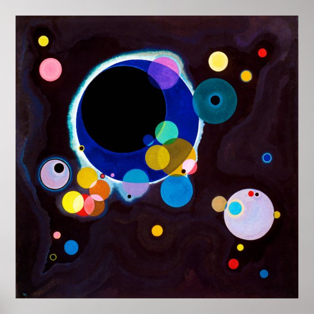 Poster Plusieurs cercles, Wassily Kandinsky (Devant)