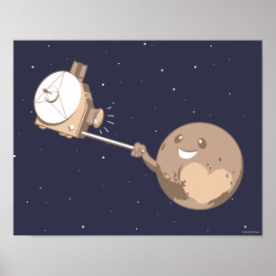 Poster Pluto Selfie