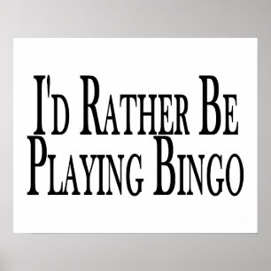 Poster Plutôt Jouer au Bingo
