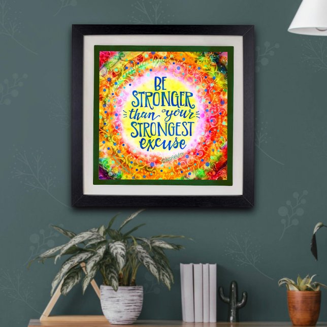 Poster Plutôt Plus Fort Que D'Excuser L'École D'Inspiriti (Créateur téléchargé)