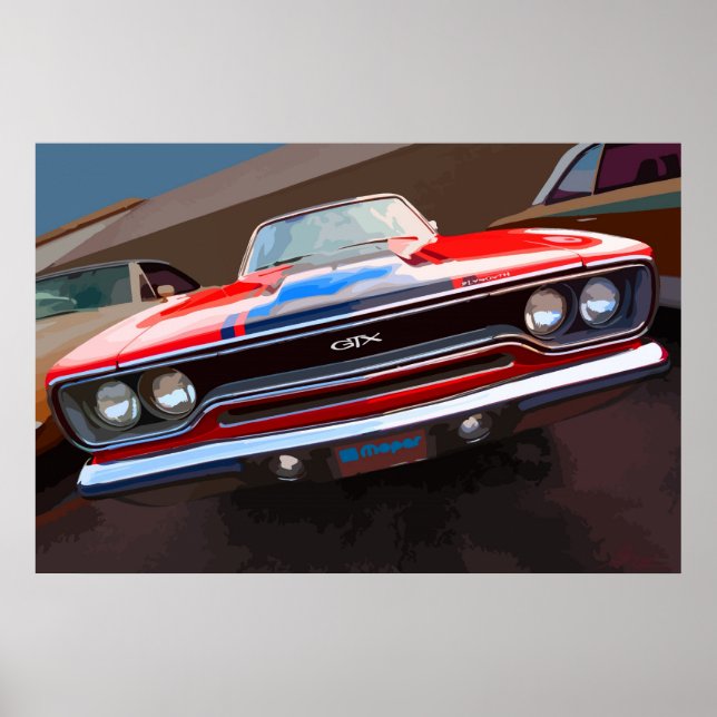 Poster Plymouth GTX 1970 (Devant)