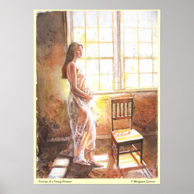 Poster PMACarlson Portrait d'une jeune femme Imprimer (Devant)
