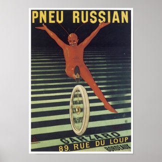 Poster Pneu Russe