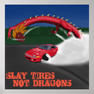 POSTER PNEUS D'ESCLAVE PAS DE DRAGONS