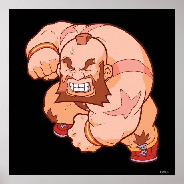 Poster Poche Fighter Zangief 2 (Devant)