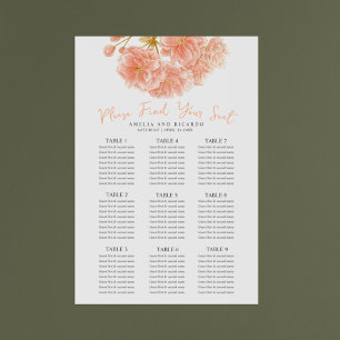 Poster Poche mariage de fleurs de printemps