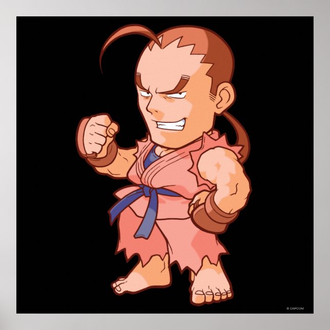 Poster Pocket Fighter Dan (Devant)