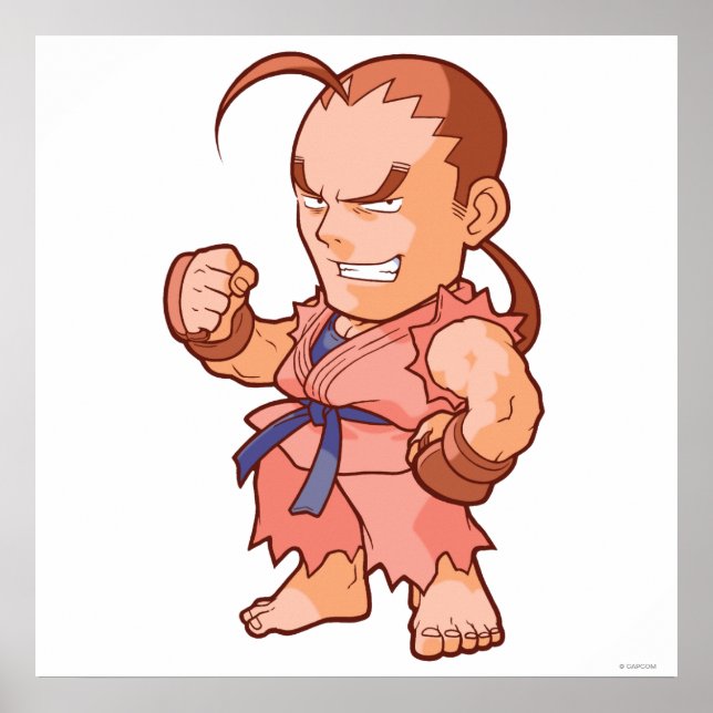 Poster Pocket Fighter Dan (Devant)