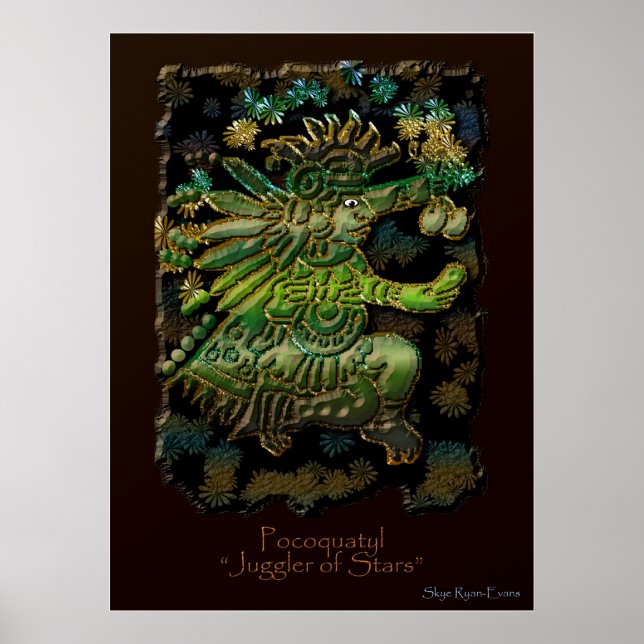 Poster "POCOQUATYL, le contrebandier des étoiles" Dieu Ma (Devant)