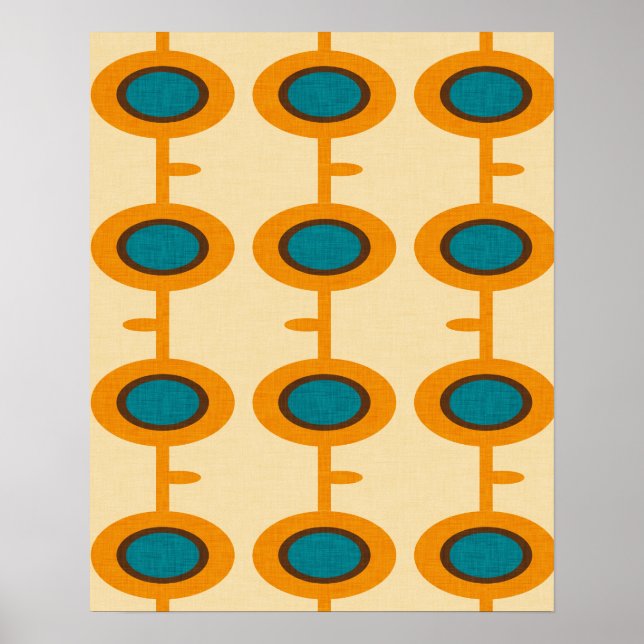 Poster Pod à fleurs Jaune (Devant)