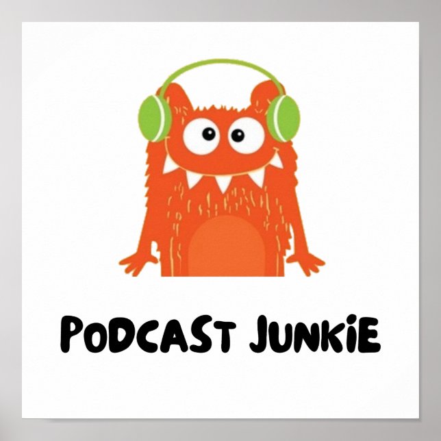 Poster Podcast junkie (Devant)