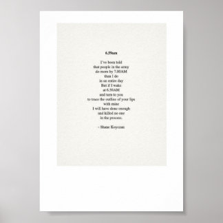 Poster Poème