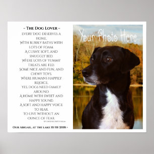 Poster Poème d'Amoureux de les chiens, et photo de votre