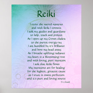 Poster Poème d'art "Reiki"