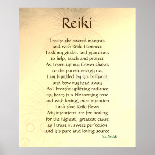 Poster Poème d'art "Reiki"