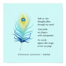 Poème de motivation pour les écrivains Peacock Qui