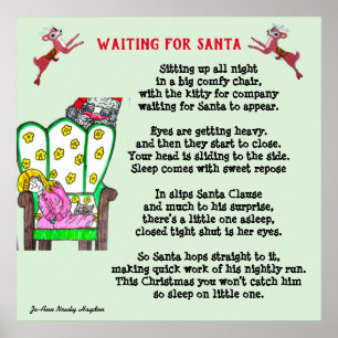 Poster POÈME DE NOËL EN ATTENTE DE L'affiche PÈRE NOËL