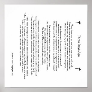 Poster Poème de Pâques il y a "trois jours"