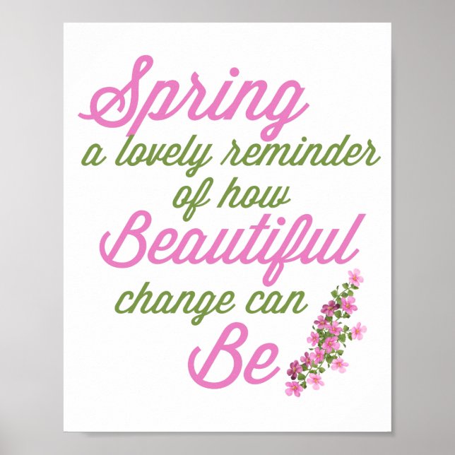 Poster Poème de printemps // Fleurs de printemps (Devant)