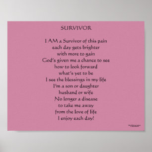 POSTER POÈME DE SURVIVANT