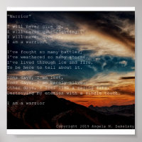Poème "Guerrier" d'Angela M. Sekelsky