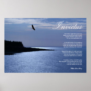 Poster Poème inspiré de ~ d'Invictus
