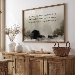 Poster Poème Personnalisé Téléchargez Vos Propres Mots Fa