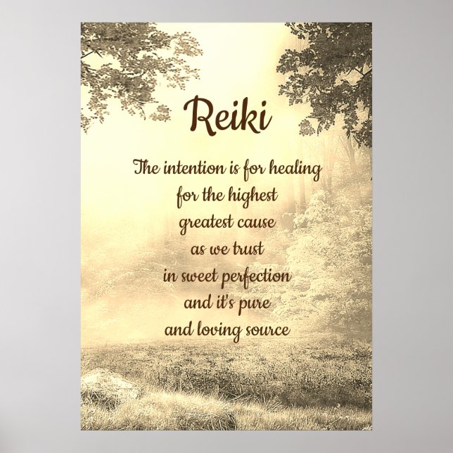 Poster Poème Reiki (Devant)