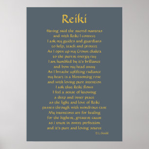 Poster Poème 'Reiki Connection'