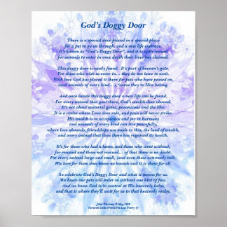Poster Poème : Souvenirs Spéciaux D'Un Animal De Compagni