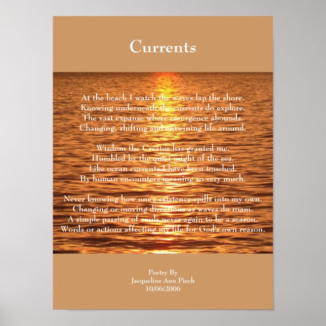 Poster Poésie Courants (Devant)