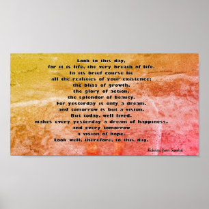 Poster Poésie sanskrit Kalidasa